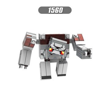 Redstone Golem - Minecraft Villager Building Brick Minifigure Custom Set Serial 2